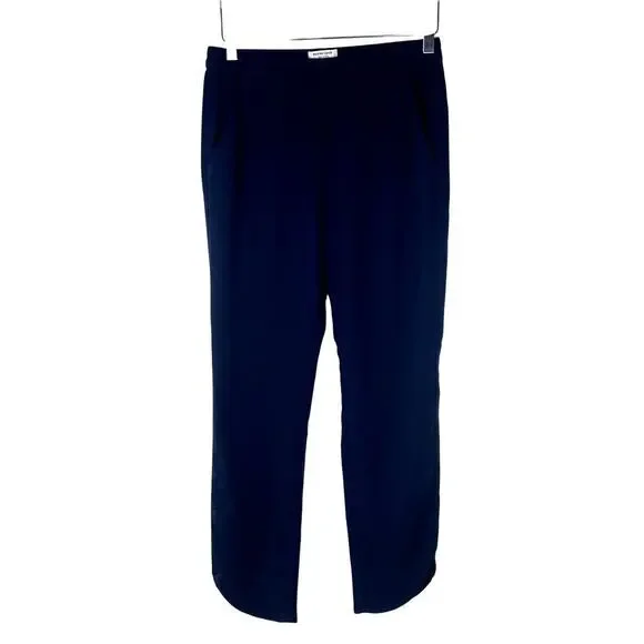 Marine Layer Allison Pant Navy Blue Pull On Elastic Waist Ankle Length SMALL - Picture 3 of 8